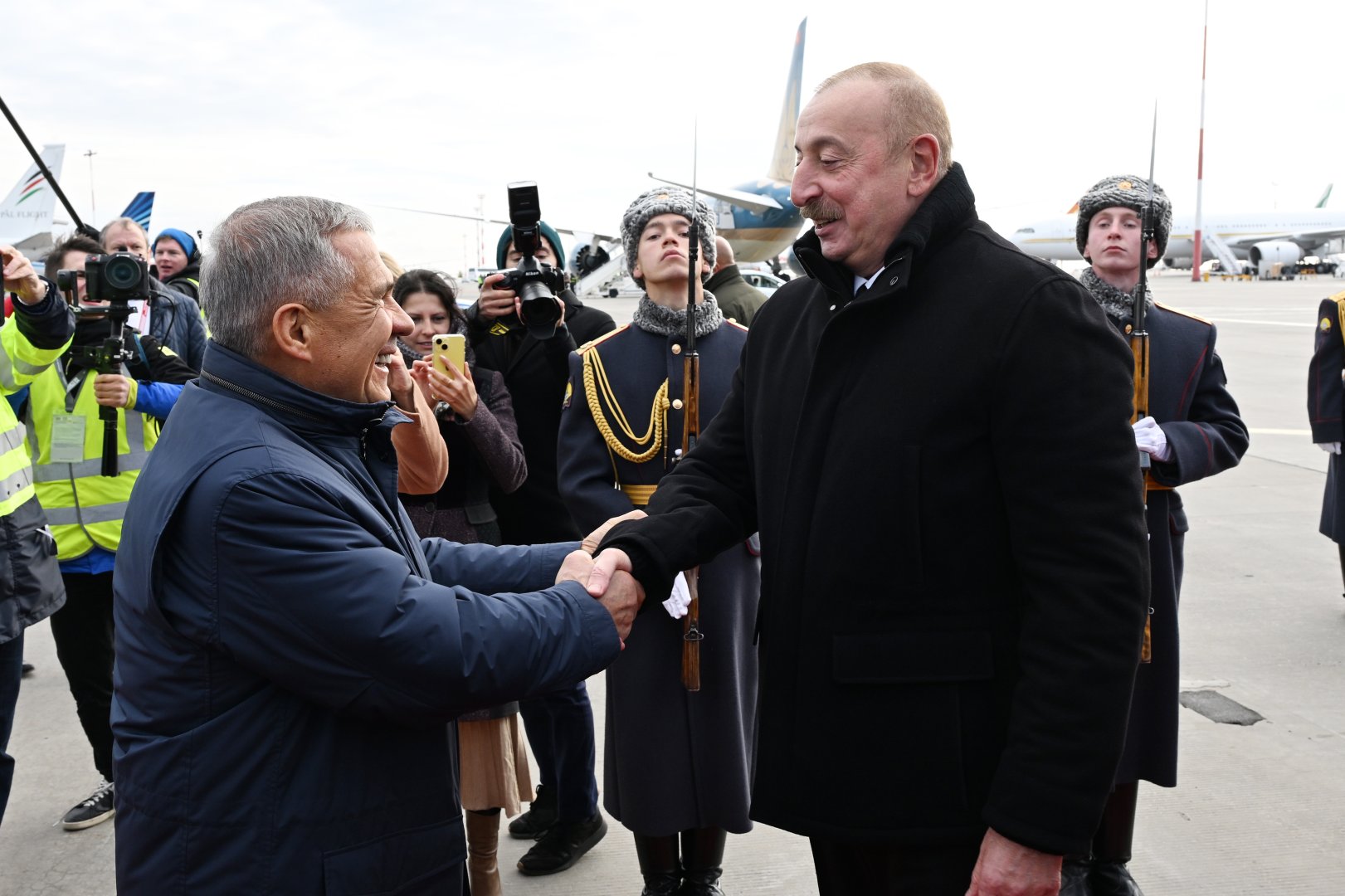 Prezident İlham Əliyev Rusiyaya səfərə gəlib (FOTO/VİDEO)