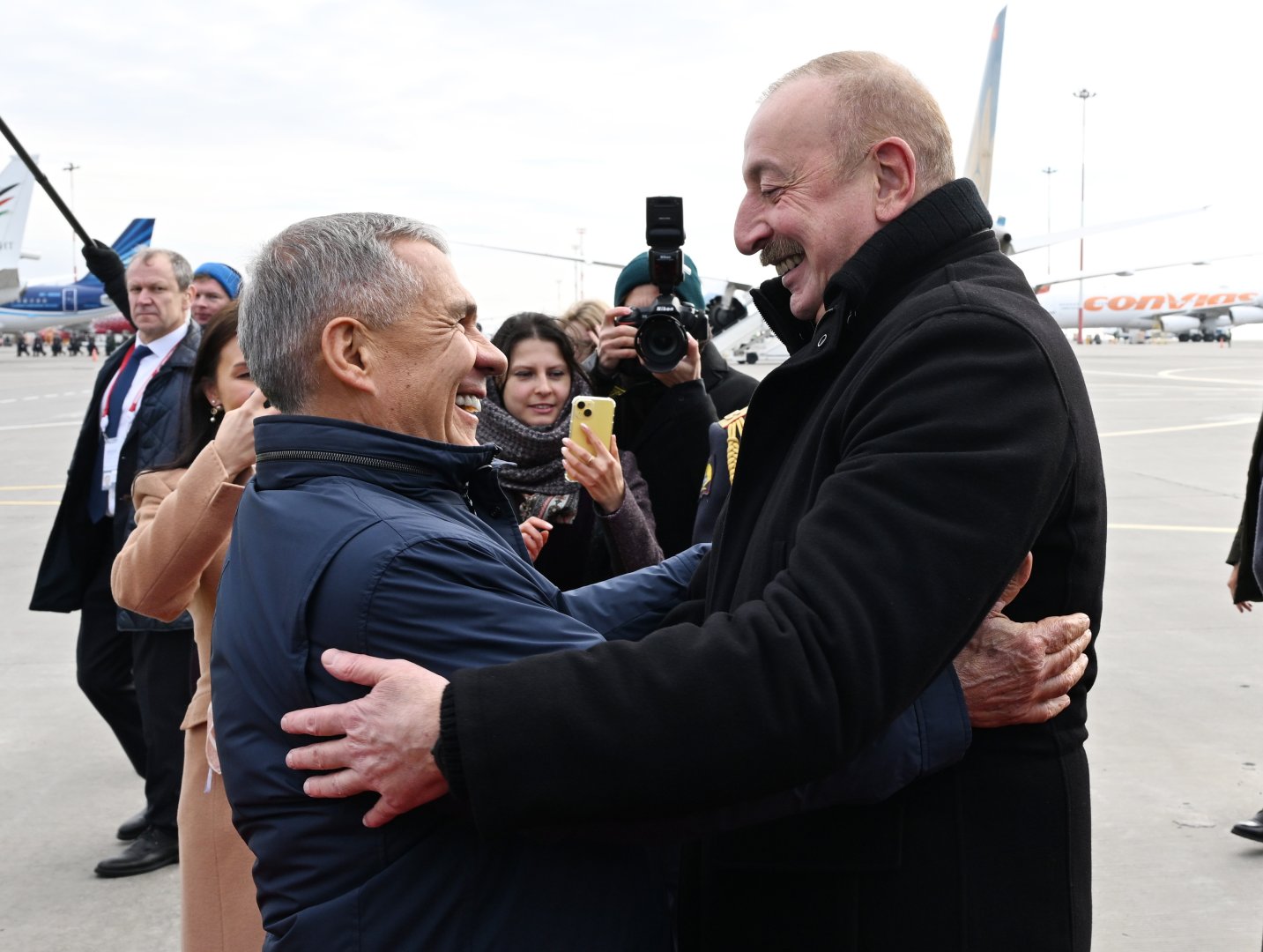 Prezident İlham Əliyev Rusiyaya səfərə gəlib (FOTO/VİDEO)