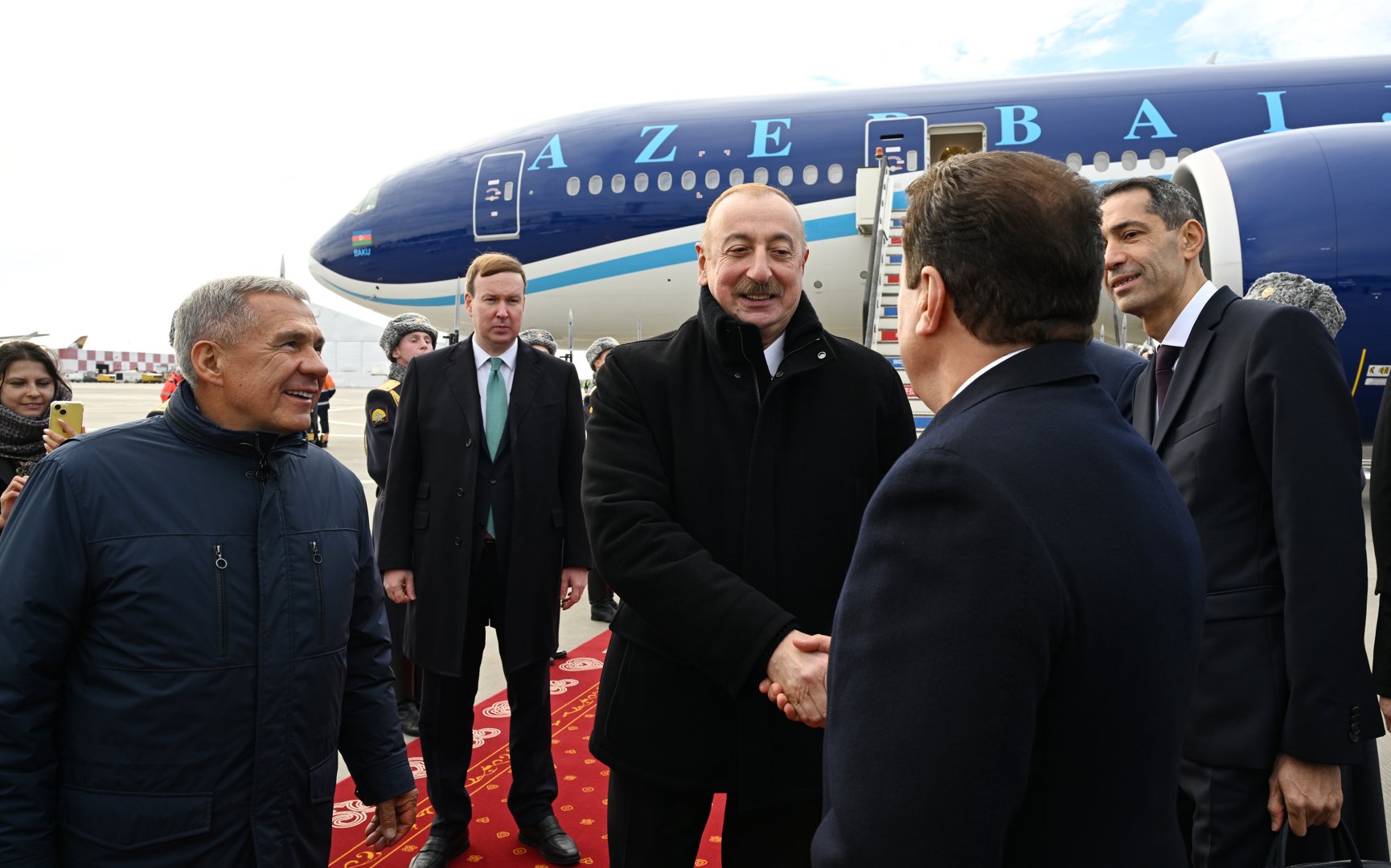 Prezident İlham Əliyev Rusiyaya səfərə gəlib (FOTO/VİDEO)