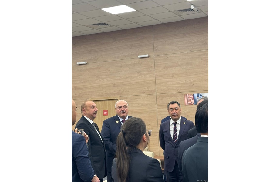 Prezident İlham Əliyev Kazanda MDB ölkələrinin liderləri ilə bir arada (FOTO)