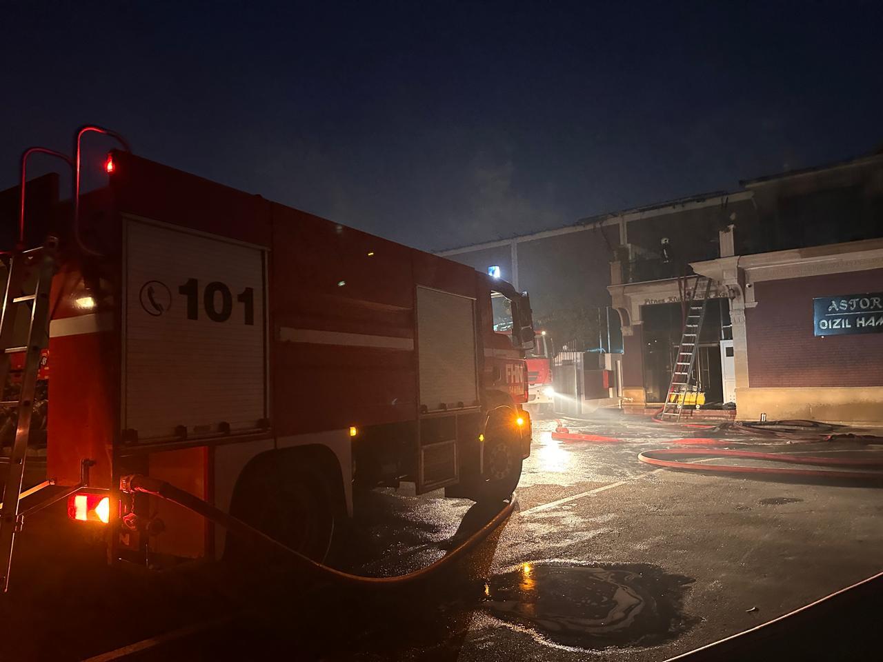 Bakıda obyektdəki yanğın söndürüldü (ƏLAVƏ EDİLİB) (FOTO/VİDEO)