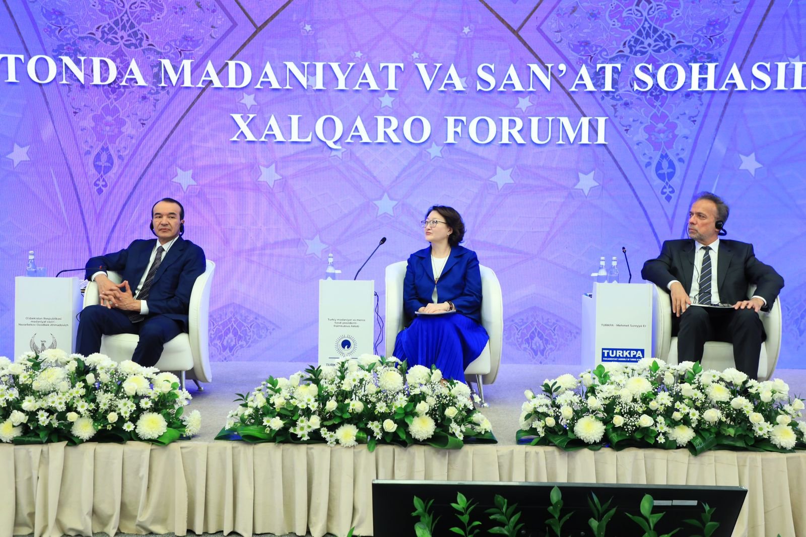 Türk Mədəniyyəti və İrsi Fondunun prezidenti Aktotı Raimkulova Özbəkistanda forumda çıxış edib (FOTO)