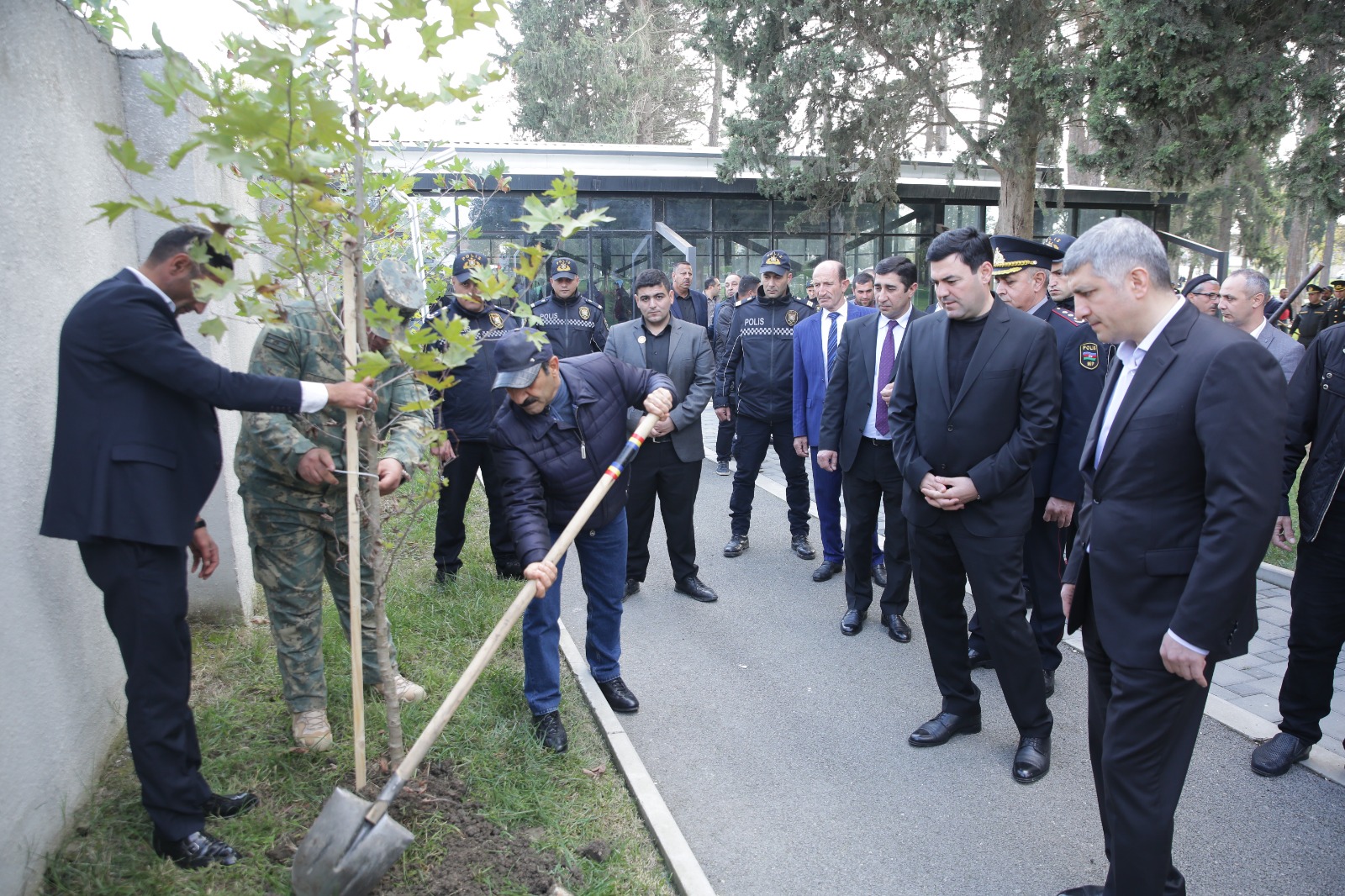 Xaçmaz rayonunda növbəti ağacəkmə aksiyası keçirilib (FOTO)