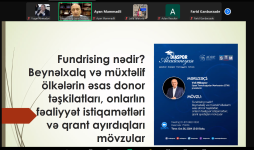 “Diaspor Akademiyası- 2” layihəsi çərçivəsində növbəti təlim keçirilib (FOTO)