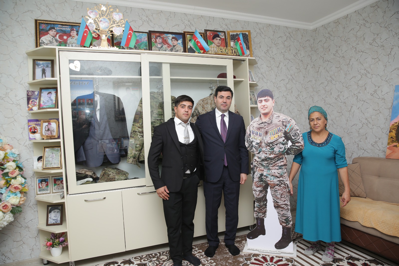 Xaçmazda şəhid Kamil Məmmədovun ailəsi ziyarət olunub (FOTO)