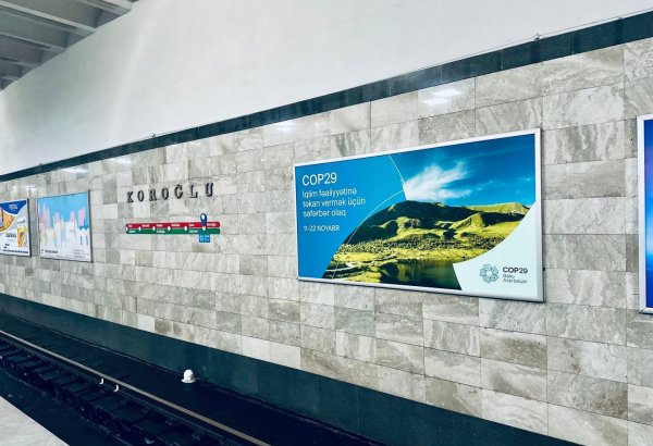 Bakı metrosu COP29-a hazırlaşır (FOTO)