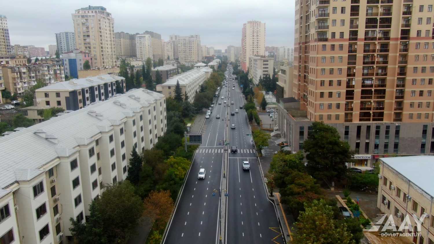 Mətbuat prospektində aparılan təmir işləri yekunlaşıb (FOTO/VİDEO)