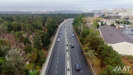 Mətbuat prospektində aparılan təmir işləri yekunlaşıb (FOTO/VİDEO)