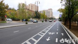 Mətbuat prospektində aparılan təmir işləri yekunlaşıb (FOTO/VİDEO)