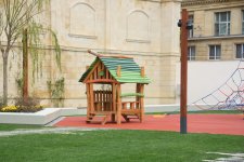 Bakıda yeni salınan parkdan FOTOREPORTAJ