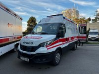 Azərbaycana 5 elektrikli təcili tibbi yardım maşını gətirilib (FOTO/VİDEO)
