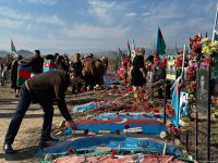 Birinci Qarabağ müharibəsində itkin düşənlərin ailələri Ağdam, Xocalı, Xankəndi və Şuşaya səfər ediblər (FOTO)