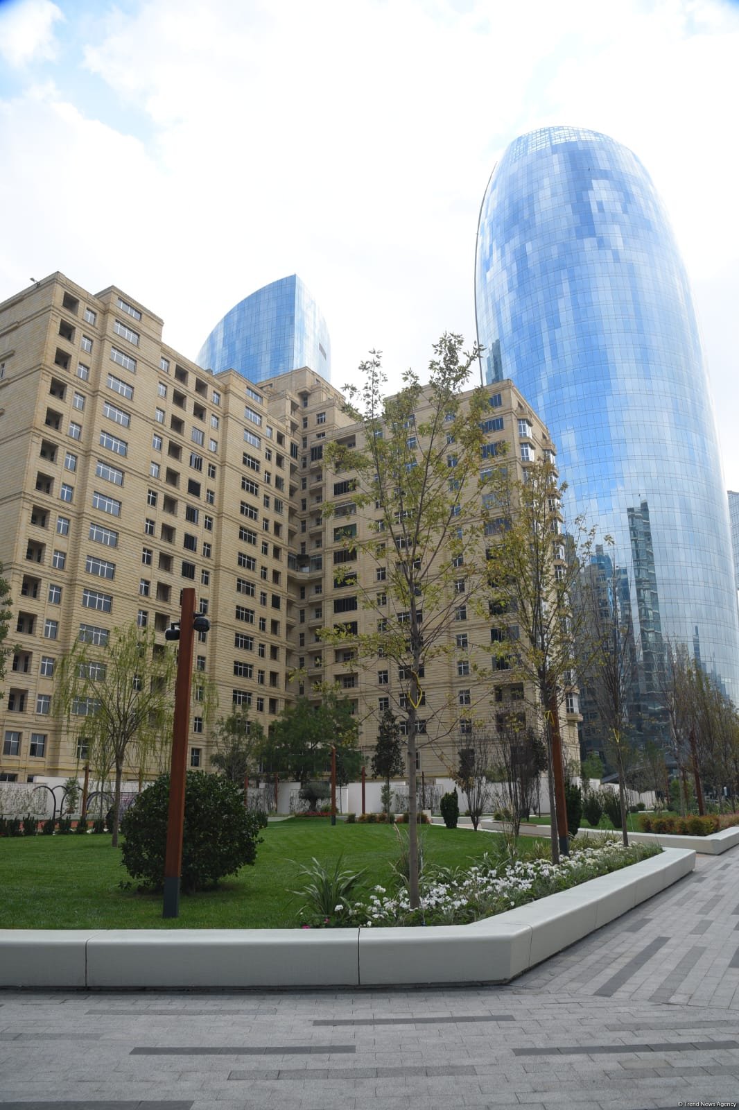 Bakıda yeni salınan parkdan FOTOREPORTAJ