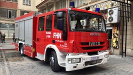Yasamalda çoxmərtəbəli yaşayış binasında yanğın baş verib (FOTO/VİDEO) (ƏLAVƏ EDİLİB)