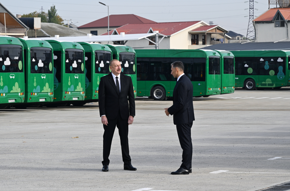 Prezident İlham Əliyev Zığ Elektrik Avtobus Parkının fəaliyyəti ilə tanış olub (FOTO/VİDEO) (YENİLƏNİB)