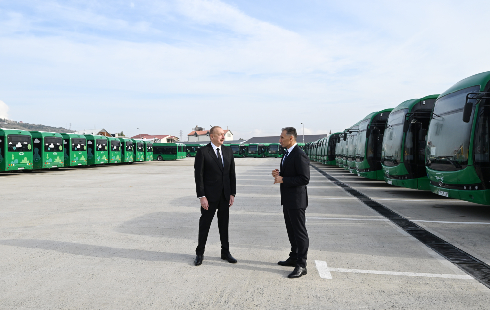 Prezident İlham Əliyev Zığ Elektrik Avtobus Parkının fəaliyyəti ilə tanış olub (FOTO/VİDEO) (YENİLƏNİB)