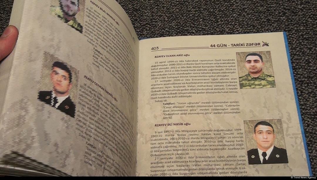 Şuşada “44 gün – Tarixi zəfər” adlı ki­ta­bın təqdimatı olub (FOTO)