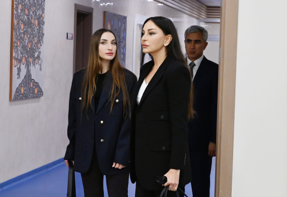 Birinci vitse-prezident Mehriban Əliyeva Talassemiya Mərkəzində olub (FOTO/VİDEO)