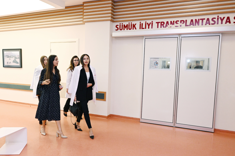 Birinci vitse-prezident Mehriban Əliyeva Talassemiya Mərkəzində olub (FOTO/VİDEO)
