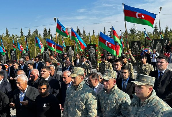 Tovuzda Birinci Qarabağ müharibəsi şəhidinin nəşinin qalıqları dəfn edilib