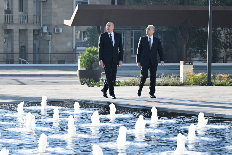 Prezident İlham Əliyev Bakı Dəmiryol Vağzalının və metronun “28 May” stansiyasının qarşısında aparılmış abadlıq və yenidənqurma işlərindən sonra yaradılan şəraitlə tanış olub (FOTO/VİDEO) (YENİLƏNİB)