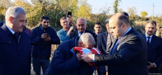 Tərtərdə Birinci Qarabağ müharibəsinin şəhidi Möhübbət Mustafayev dəfn edildi (FOTO)
