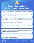 Bakıda bu yollar altı gün bağlı olacaq - 31 marşrutun hərəkət istiqaməti dəyişdirilir