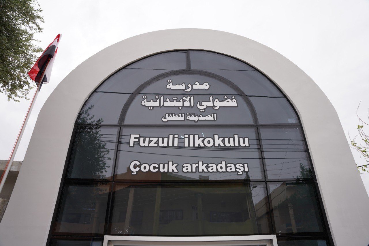 İraqın Kərkük şəhərində Azərbaycan şairi Məhəmməd Füzuli adına məktəbin açılışı olub (FOTO/VİDEO)