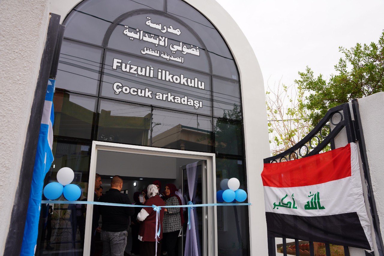 İraqın Kərkük şəhərində Azərbaycan şairi Məhəmməd Füzuli adına məktəbin açılışı olub (FOTO/VİDEO)