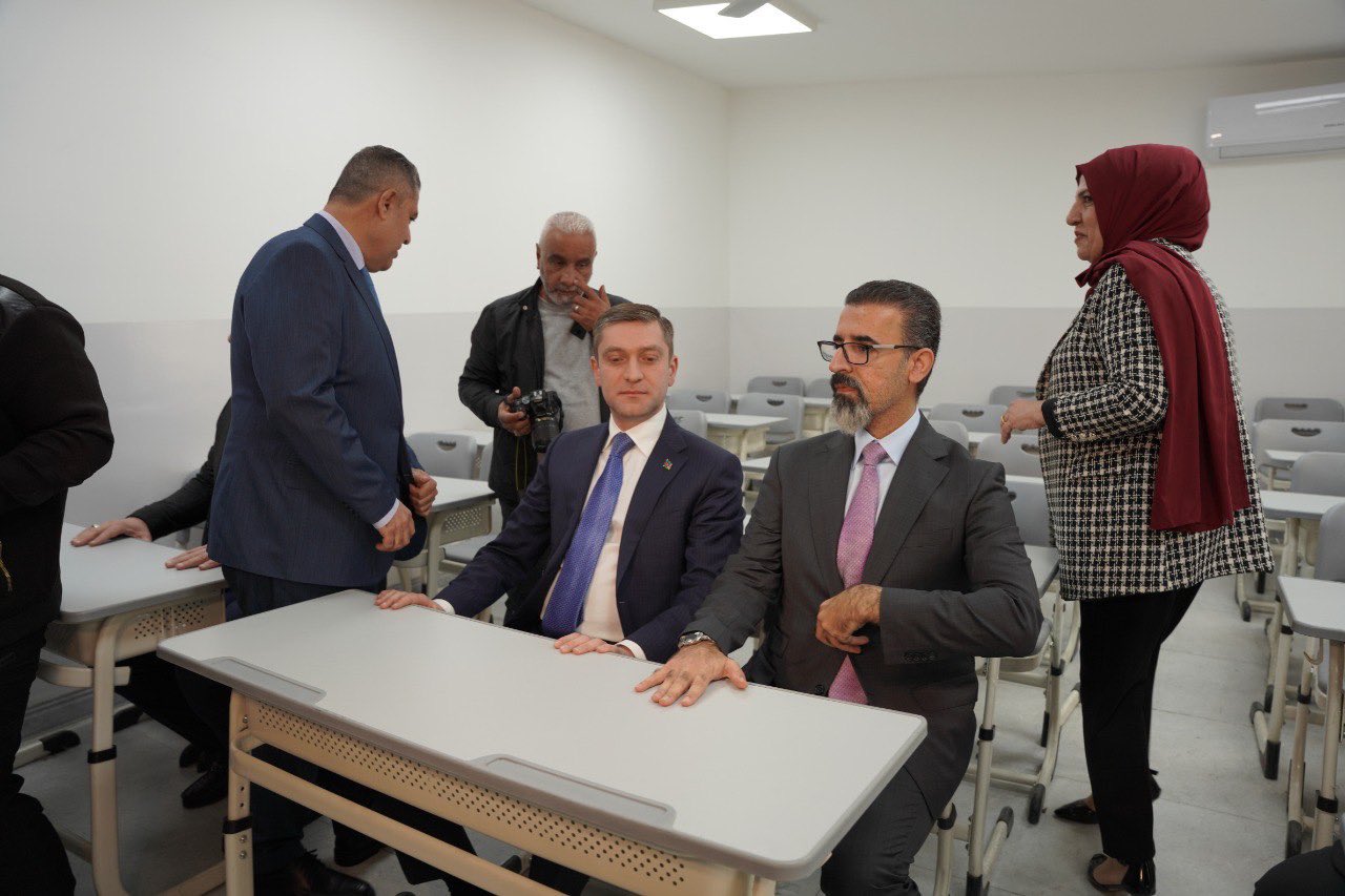 İraqın Kərkük şəhərində Azərbaycan şairi Məhəmməd Füzuli adına məktəbin açılışı olub (FOTO/VİDEO)