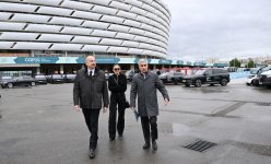 Prezident İlham Əliyev və Birinci xanım Mehriban Əliyeva Bakı Olimpiya Stadionunun ərazisində COP29-la bağlı yaradılan şəraitlə tanış olublar (FOTO/VİDEO) (YENİLƏNİB)