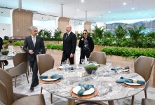 Prezident İlham Əliyev və Birinci xanım Mehriban Əliyeva Bakı Olimpiya Stadionunun ərazisində COP29-la bağlı yaradılan şəraitlə tanış olublar (FOTO/VİDEO) (YENİLƏNİB)