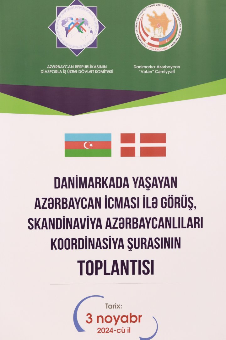 Diasporla İş üzrə Dövlət Komitəsinin sədrinin Danimarkada yaşayan azərbaycanlılarla görüşü keçirilib (FOTO)