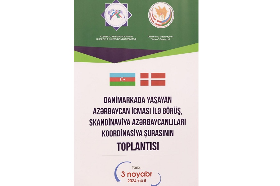 Diasporla İş üzrə Dövlət Komitəsinin sədrinin Danimarkada yaşayan azərbaycanlılarla görüşü keçirilib (FOTO)