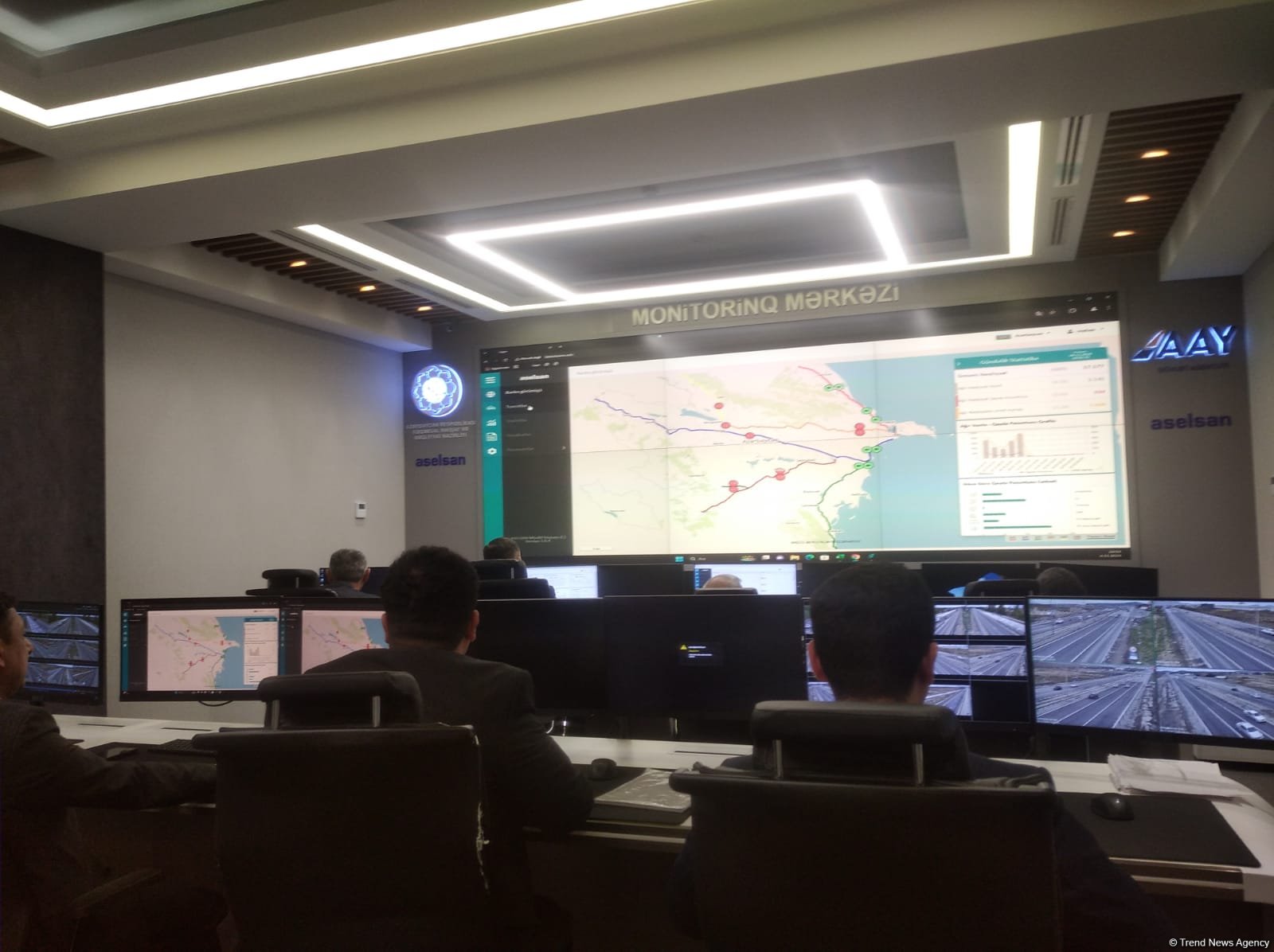 "Zəfər Yolu"nda elektron tərəzi məntəqələrinin quraşdırılması işlərinə başlanılıb (FOTO)