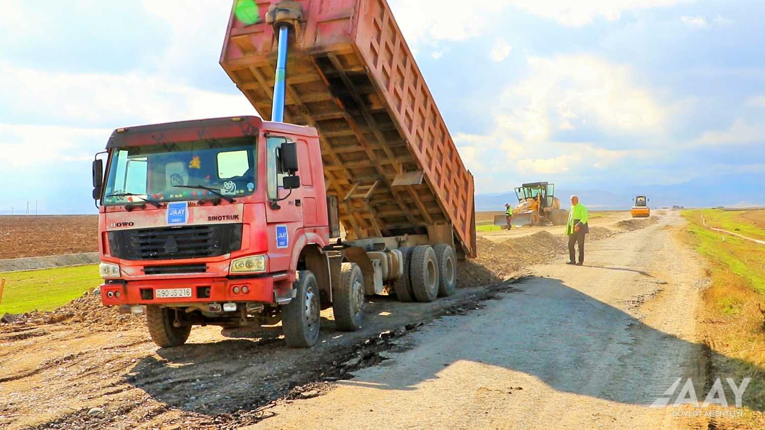 Tərtər-Ağdərə avtomobil yolunun inşasına başlanılıb (FOTO/VİDEO)