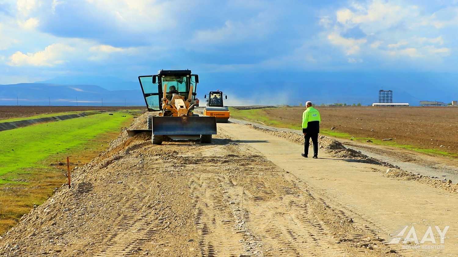 Tərtər-Ağdərə avtomobil yolunun inşasına başlanılıb (FOTO/VİDEO)
