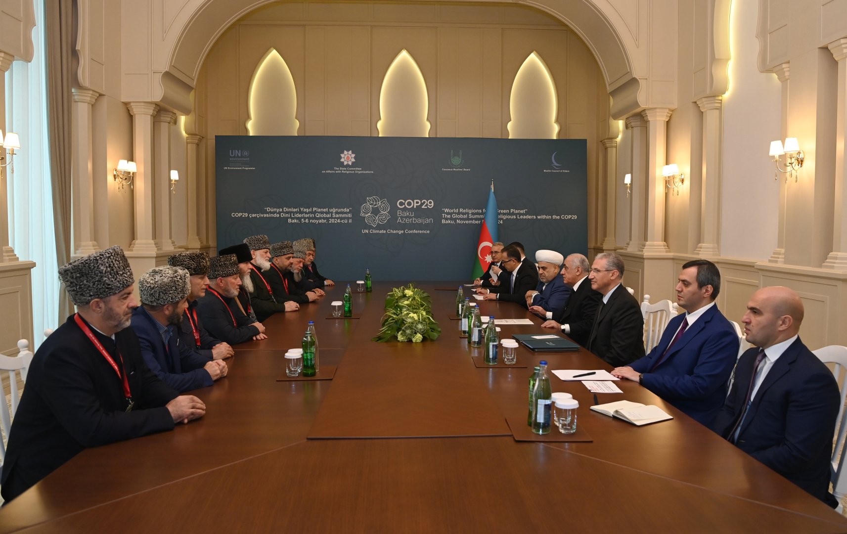 Əli Əsədov Dini Liderlərin Qlobal Sammitinin iştirakçıları ilə görüşlər keçirib (FOTO)