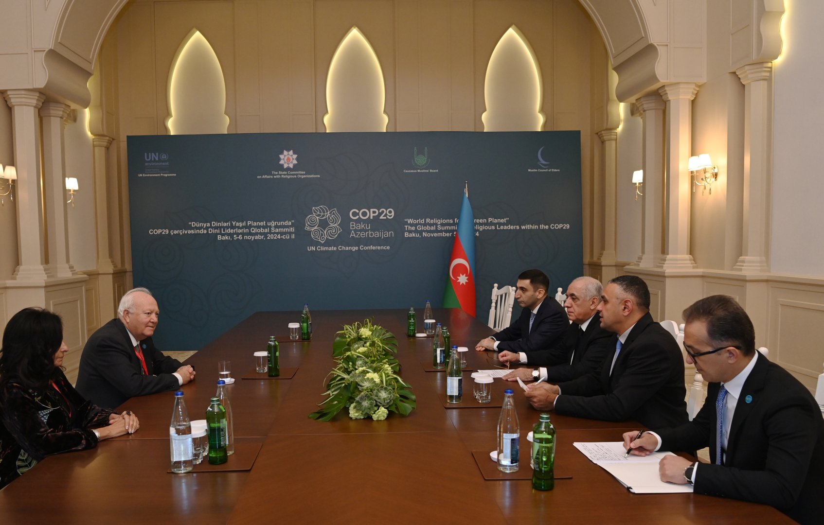 Əli Əsədov Dini Liderlərin Qlobal Sammitinin iştirakçıları ilə görüşlər keçirib (FOTO)