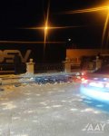 Bakıda qəza - Yük maşını tunelin kənarına çırpıldı (FOTO)