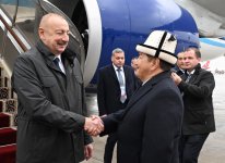 Prezident İlham Əliyev Qırğızıstana səfərə gəlib (FOTO/VIDEO)