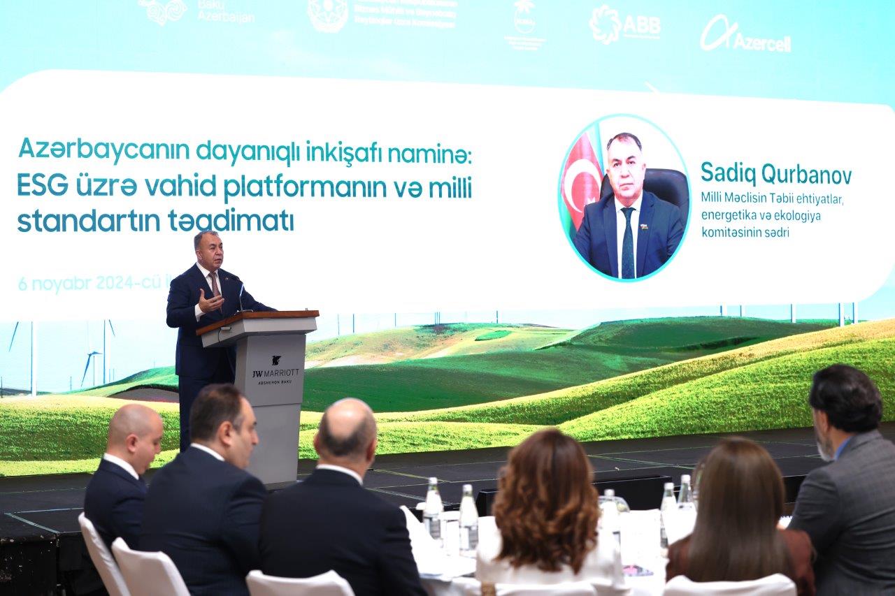 ESG üzrə vahid platformanın və milli standartın təqdimatı ilə bağlı konfrans keçirilib (FOTO)