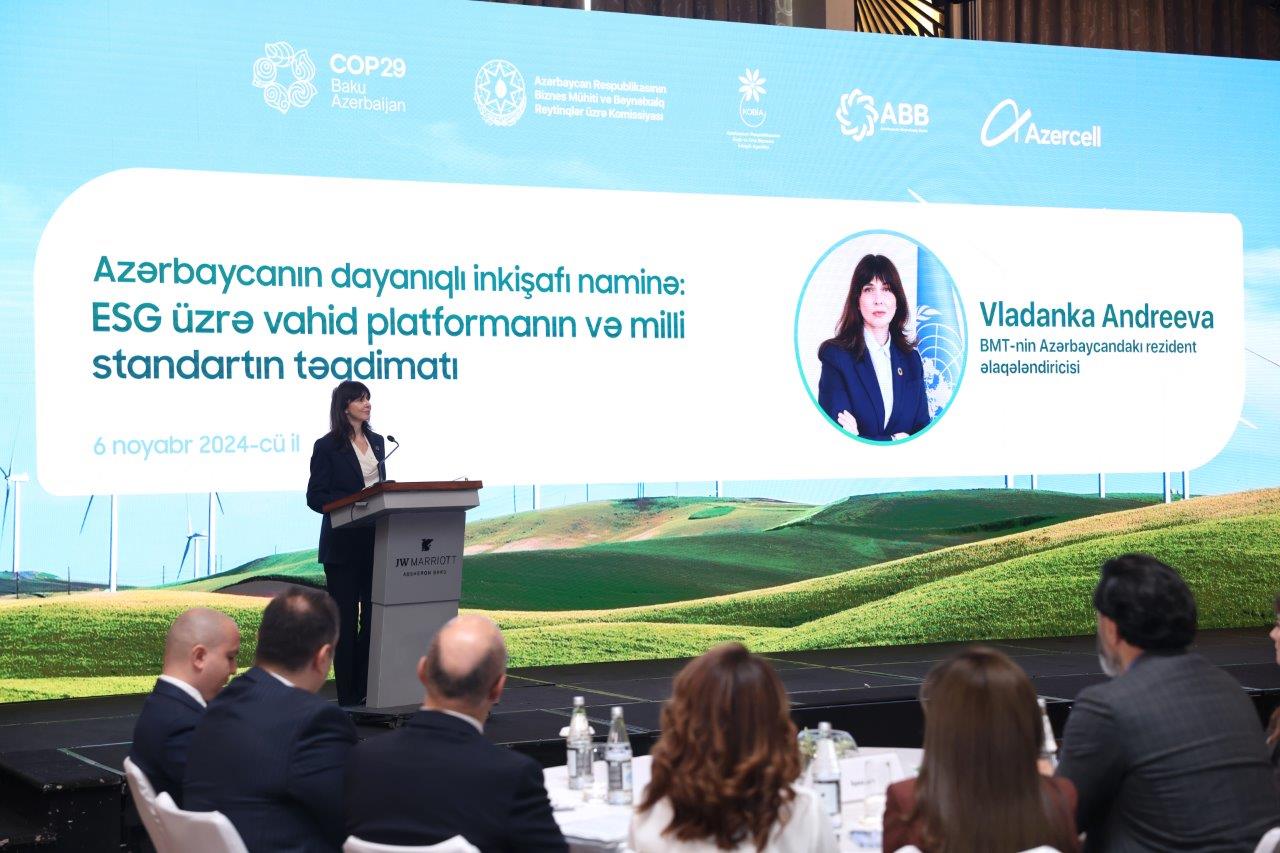 ESG üzrə vahid platformanın və milli standartın təqdimatı ilə bağlı konfrans keçirilib (FOTO)
