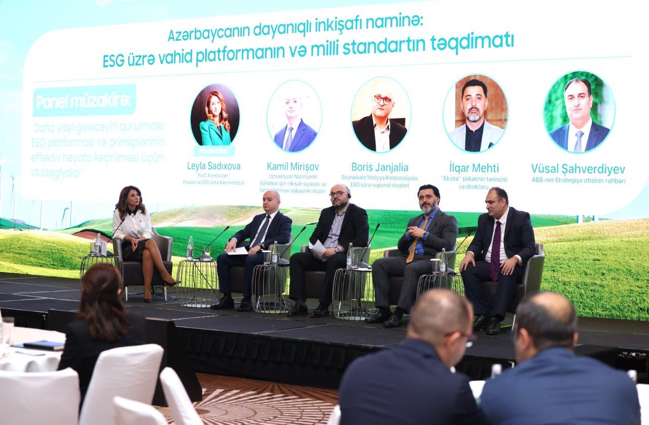 ESG üzrə vahid platformanın və milli standartın təqdimatı ilə bağlı konfrans keçirilib (FOTO)