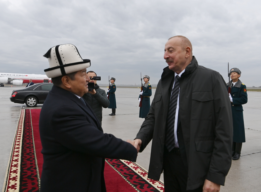 Prezident İlham Əliyevin Qırğızıstana səfəri başa çatıb (FOTO)
