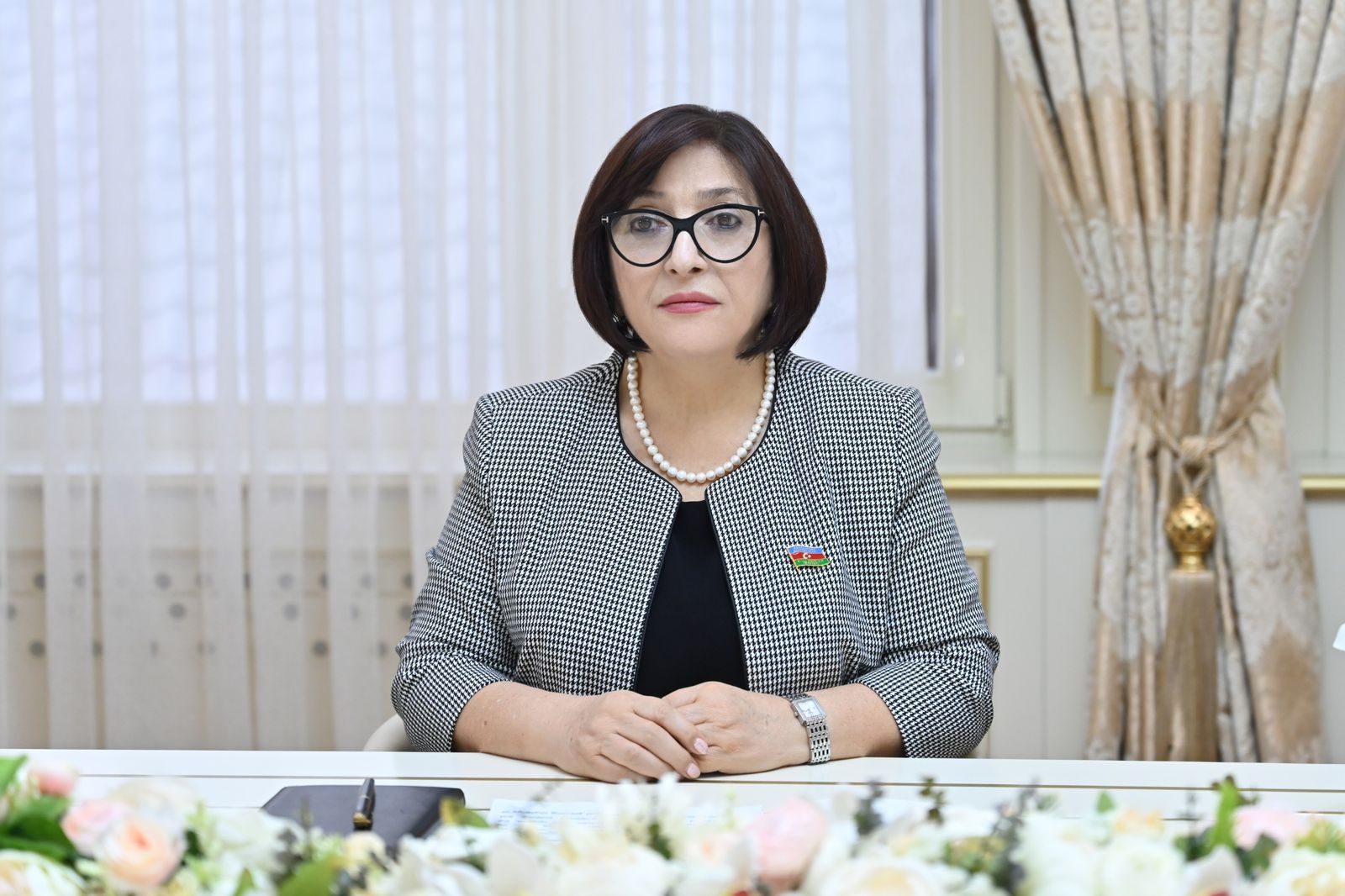 Spiker Qlobal Tolerantlıq və Sülh Şurasının sədri ilə Bakıda keçiriləcək parlament konfransını müzakirə etdi (FOTO)