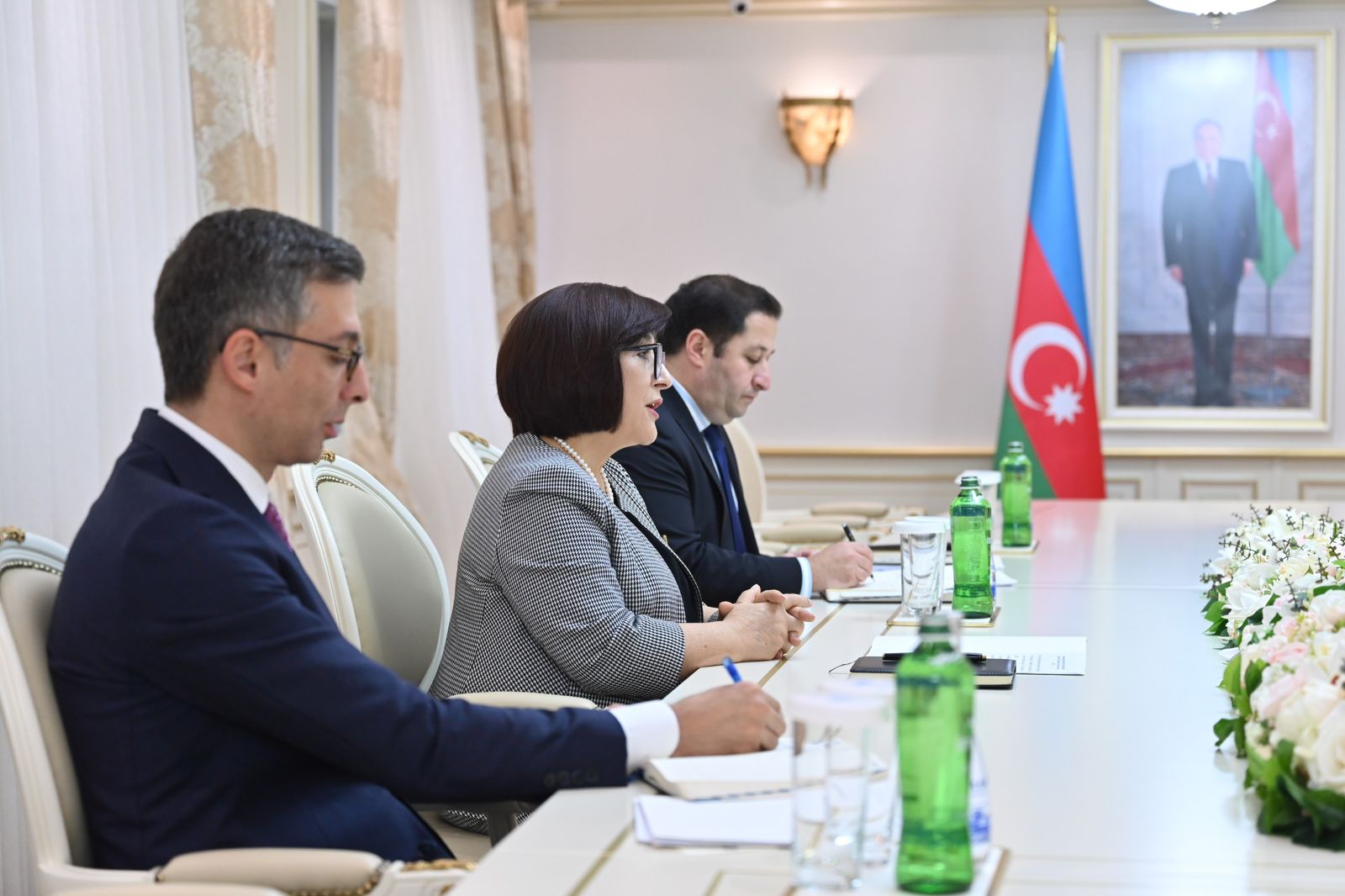 Spiker Qlobal Tolerantlıq və Sülh Şurasının sədri ilə Bakıda keçiriləcək parlament konfransını müzakirə etdi (FOTO)