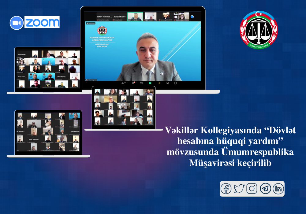 Vəkillər Kollegiyasında “Dövlət hesabına hüquqi yardım” mövzusunda Ümumrespublika Müşavirəsi keçirilib (FOTO)