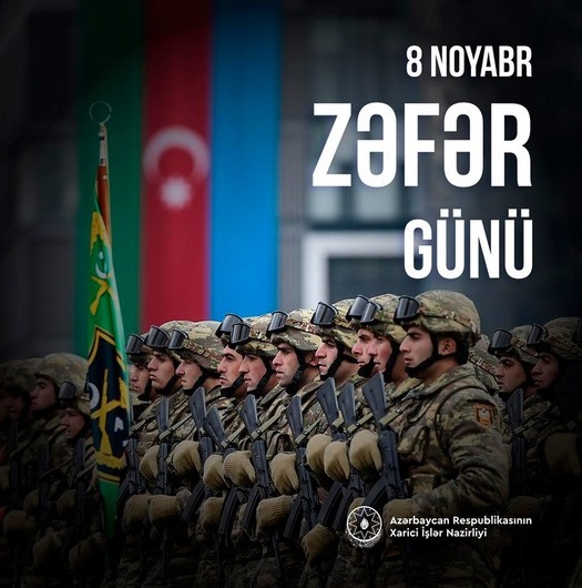 Şanlı bayrağımızın bütöv Azərbaycanda əbədi dalğalanmasını arzulayırıq - XİN (FOTO)