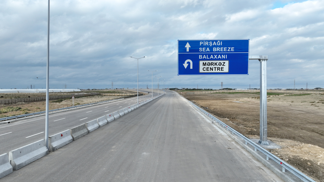 Prezident İlham Əliyev Böyükşor-Pirşağı yeni avtomobil yolunun açılışında iştirak edib (FOTO/VİDEO) (YENİLƏNİB)